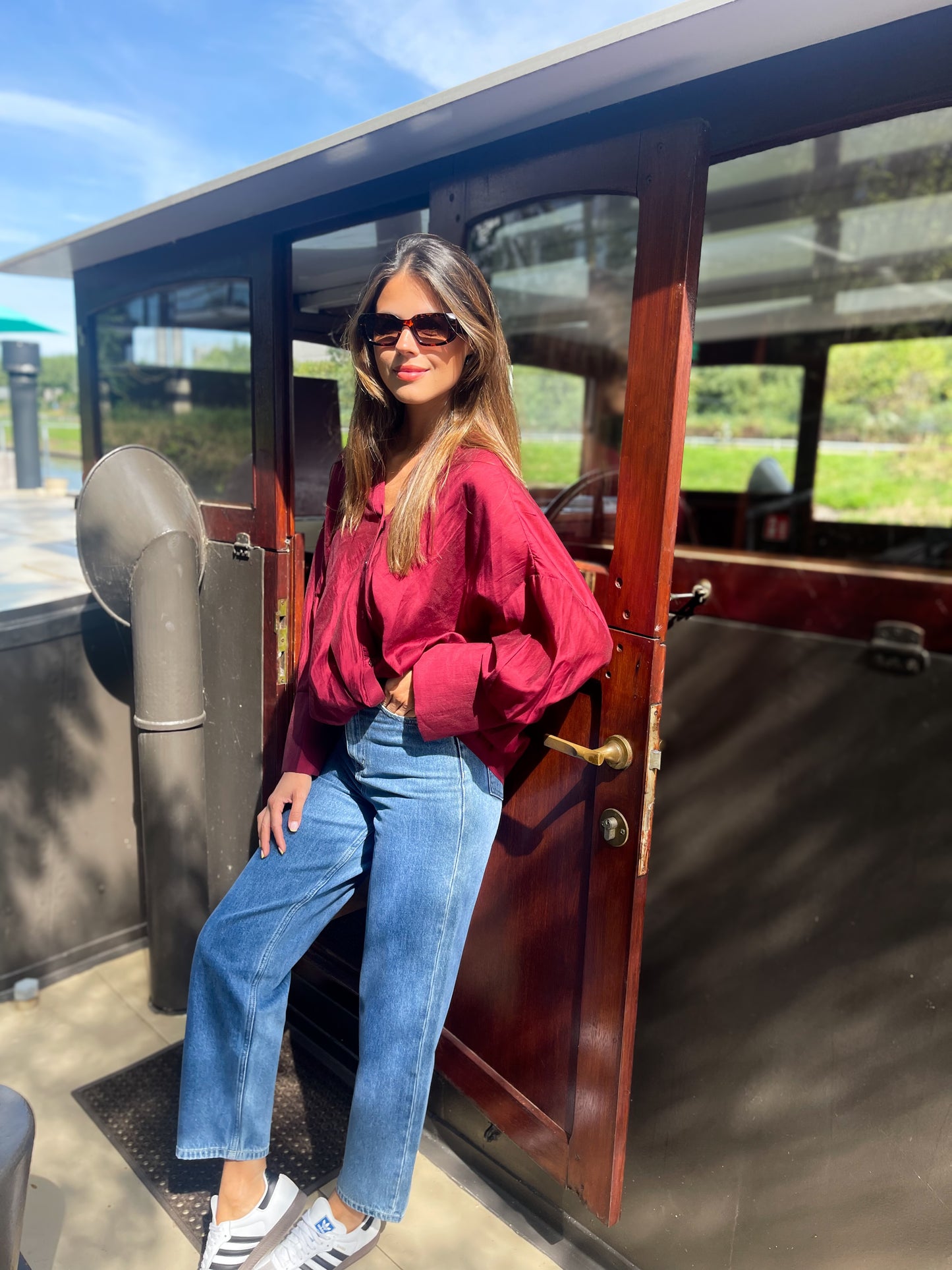 Jessy blouse Burgundy