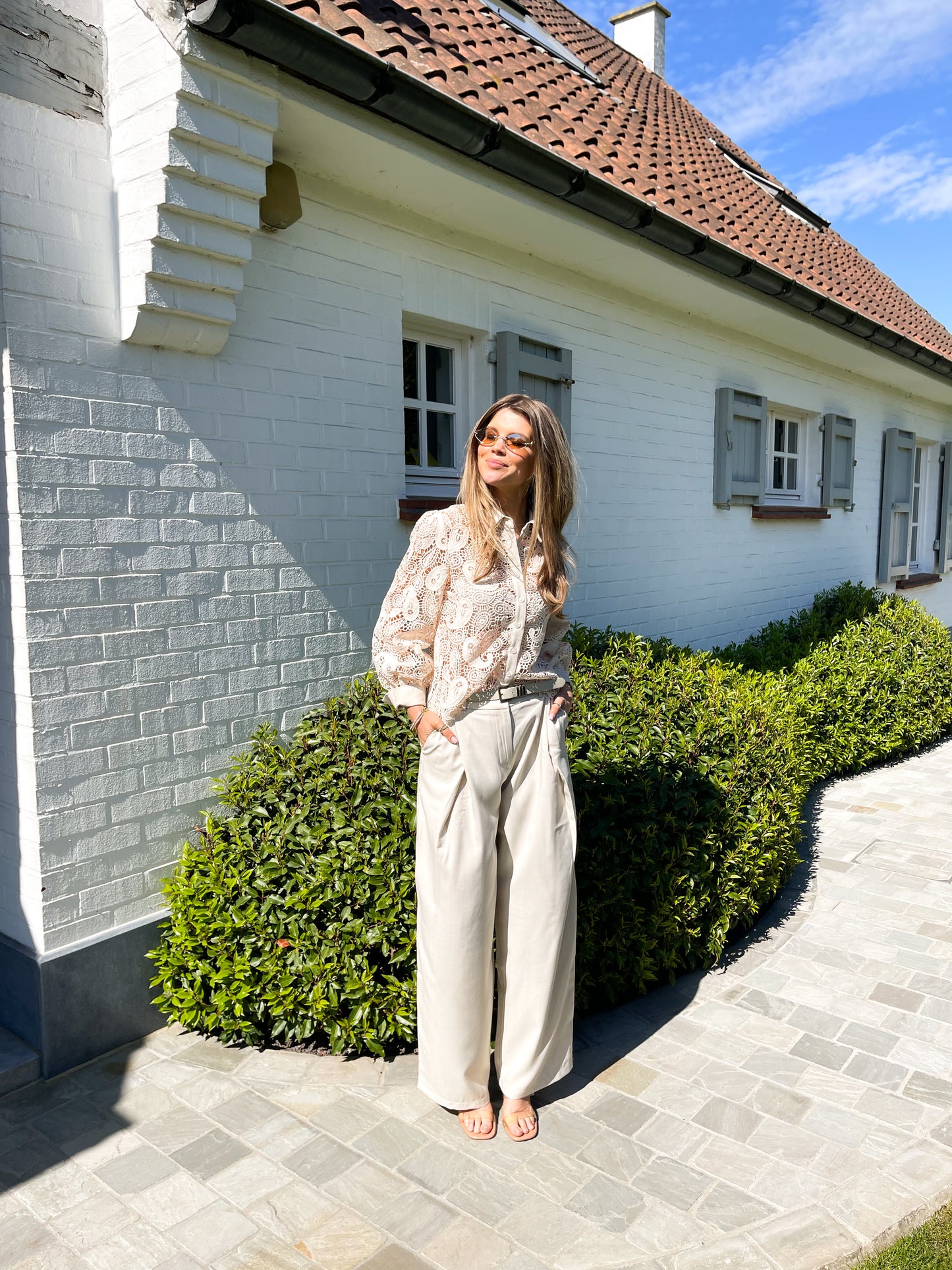 Sofia Broek beige
