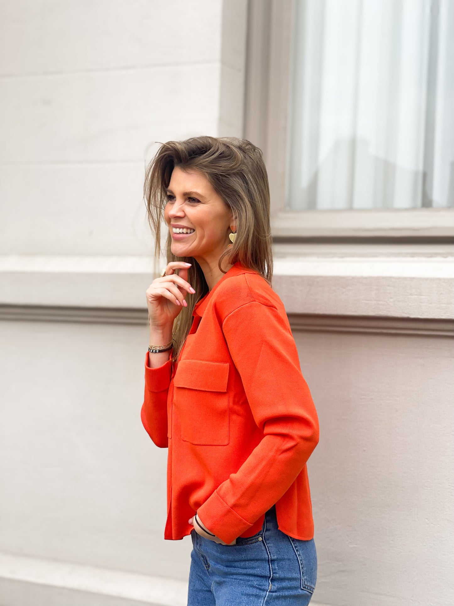 Kristel pull oranje