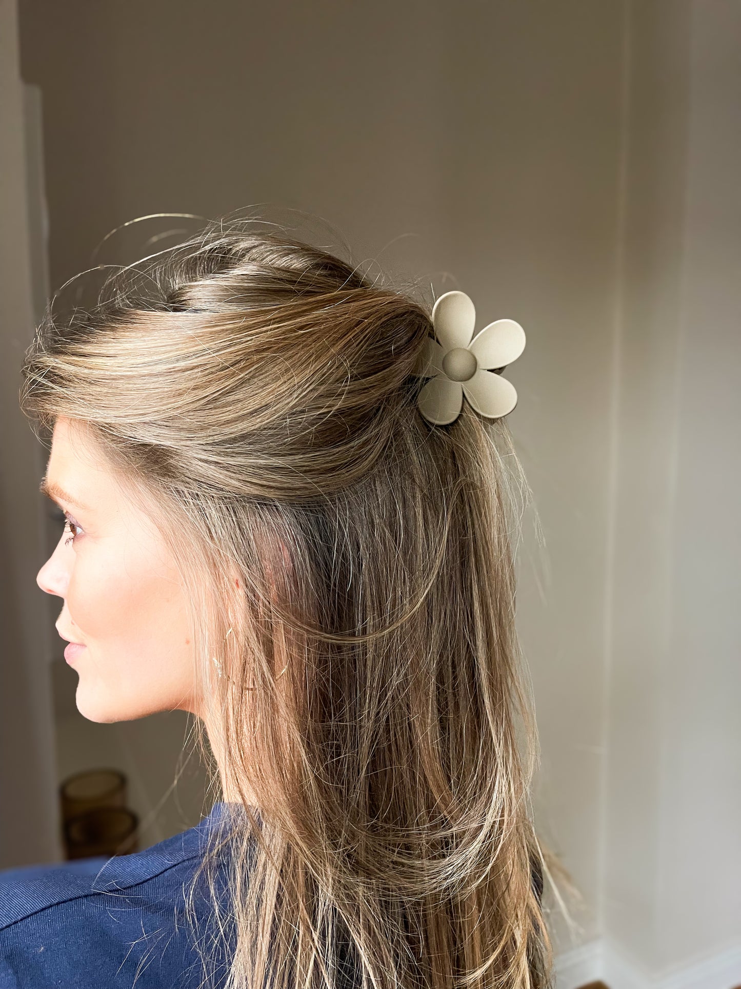 Haarspeld beige