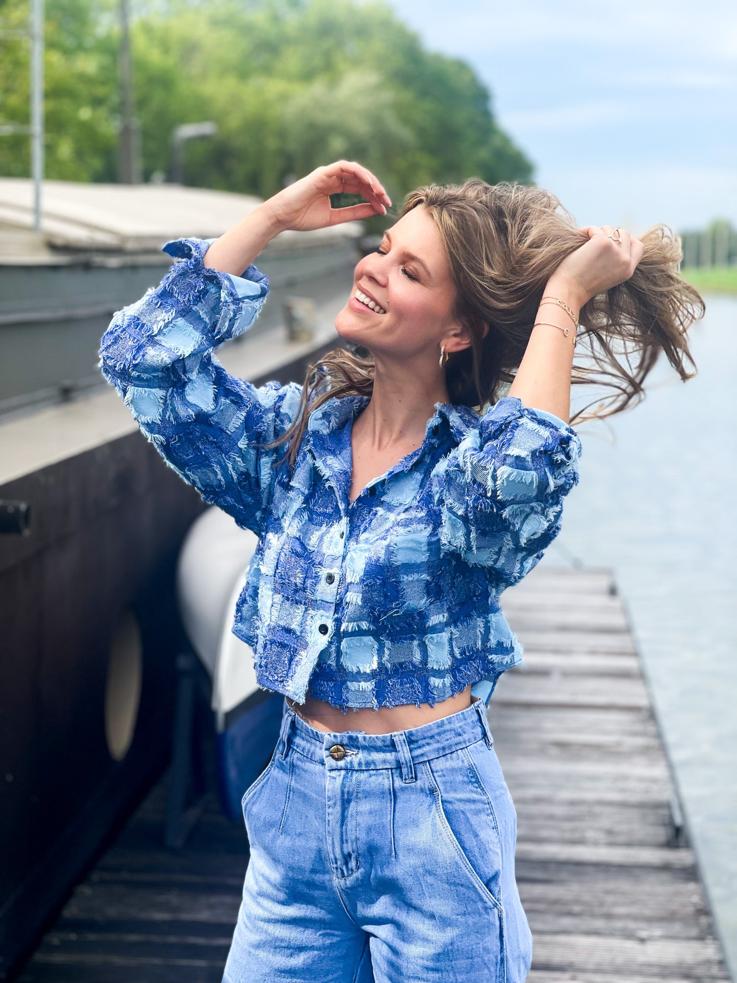 Tilly blouse blauw