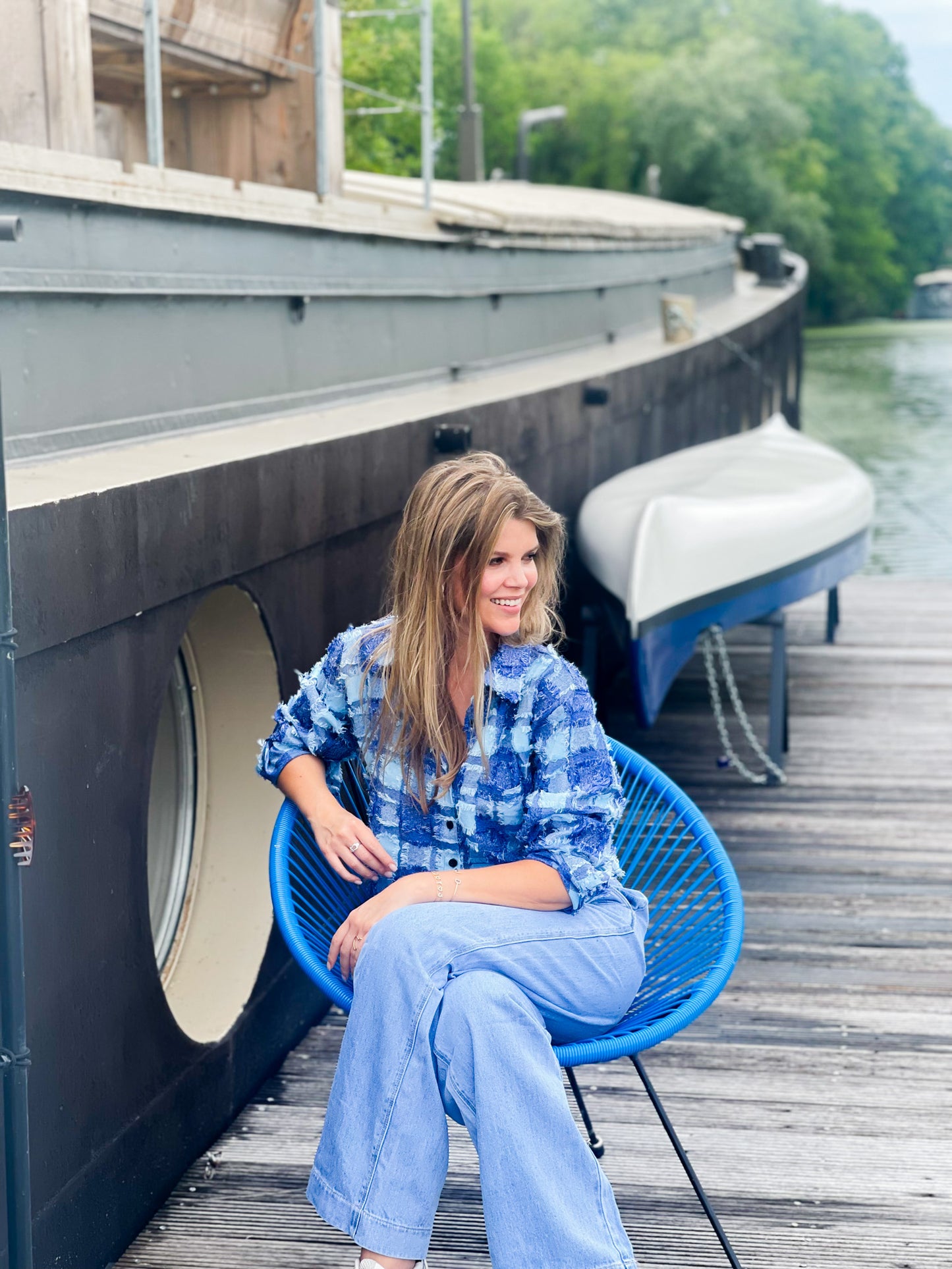 Tilly blouse blauw