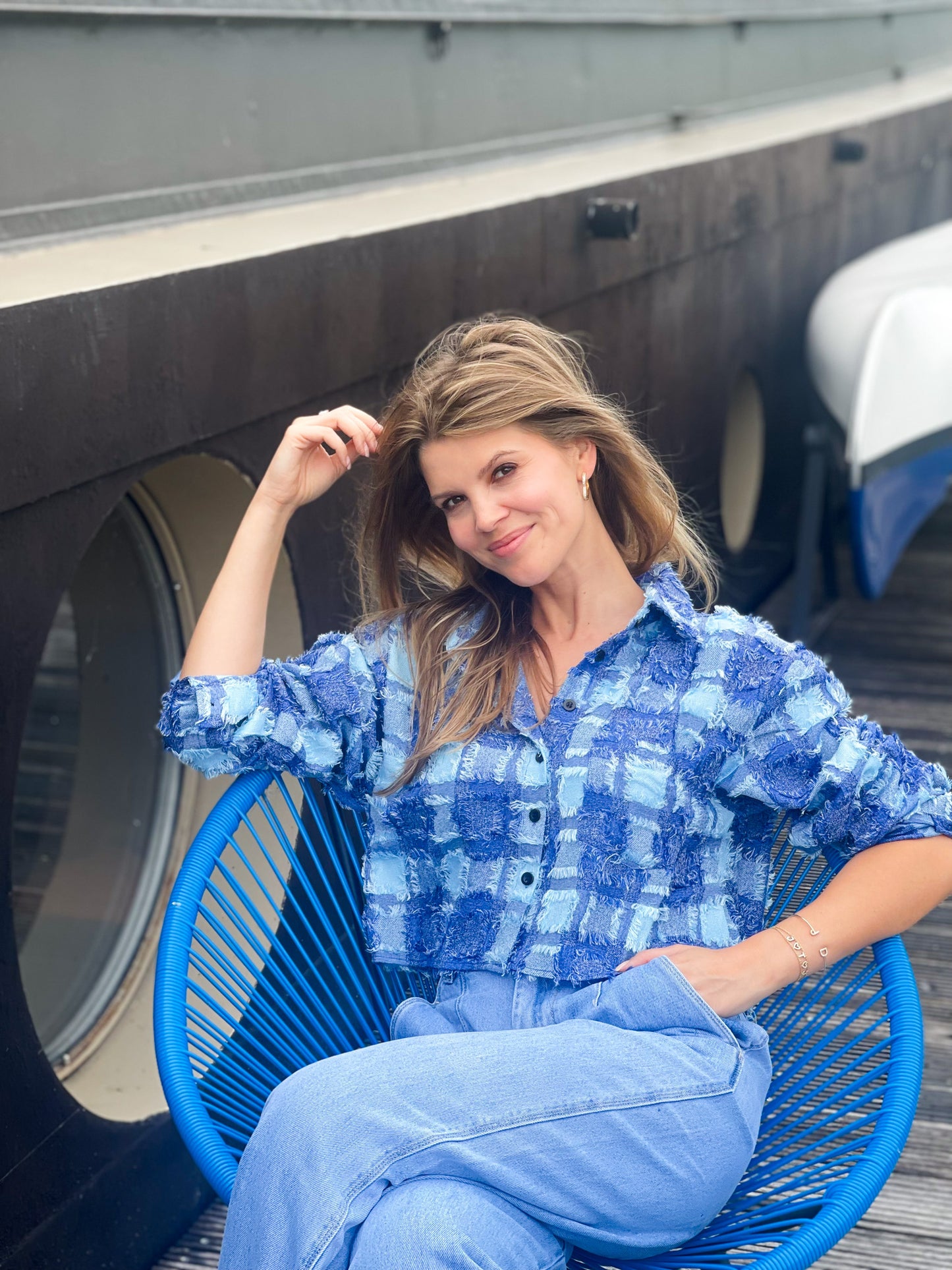 Tilly blouse blauw