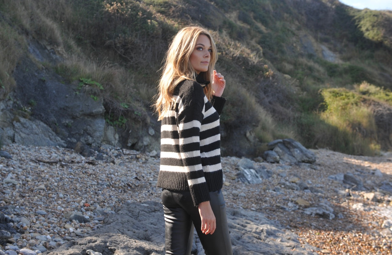 BARBARA LEATHER PANTS BLACK